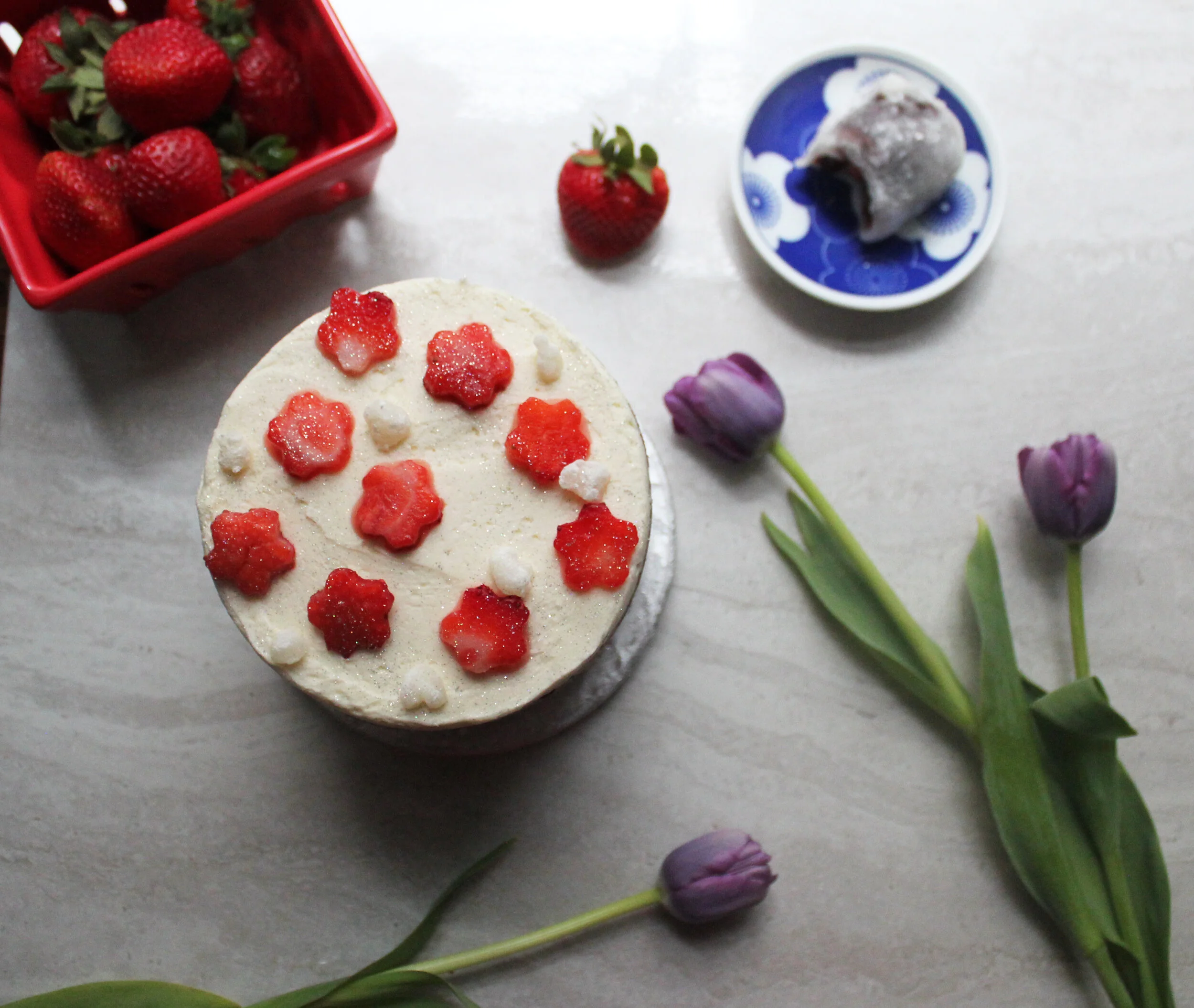 Ichigo Daifuku Cake - Hadley Go Lucky — Dessert Goals